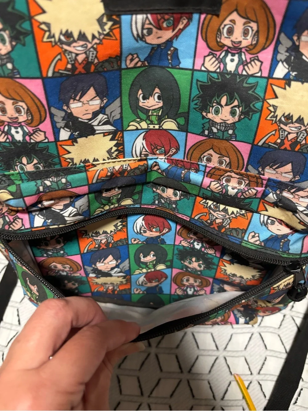 MHA chibi backpack